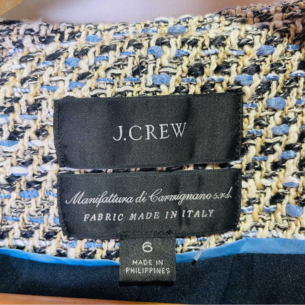J. Crew Braided trim jacket in speckled tweed, Size US 6 NWOT - Picture 16 of 16